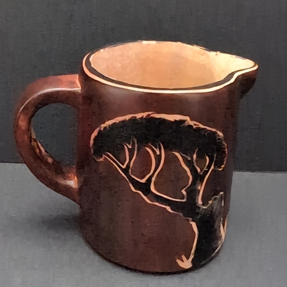 Kuku Hut,Hand carved Brown Stone Sugar And Creamer Set with Tray. - Picture 3 of 16